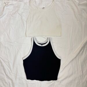 uniqlo 2 pack ribbed tank tops